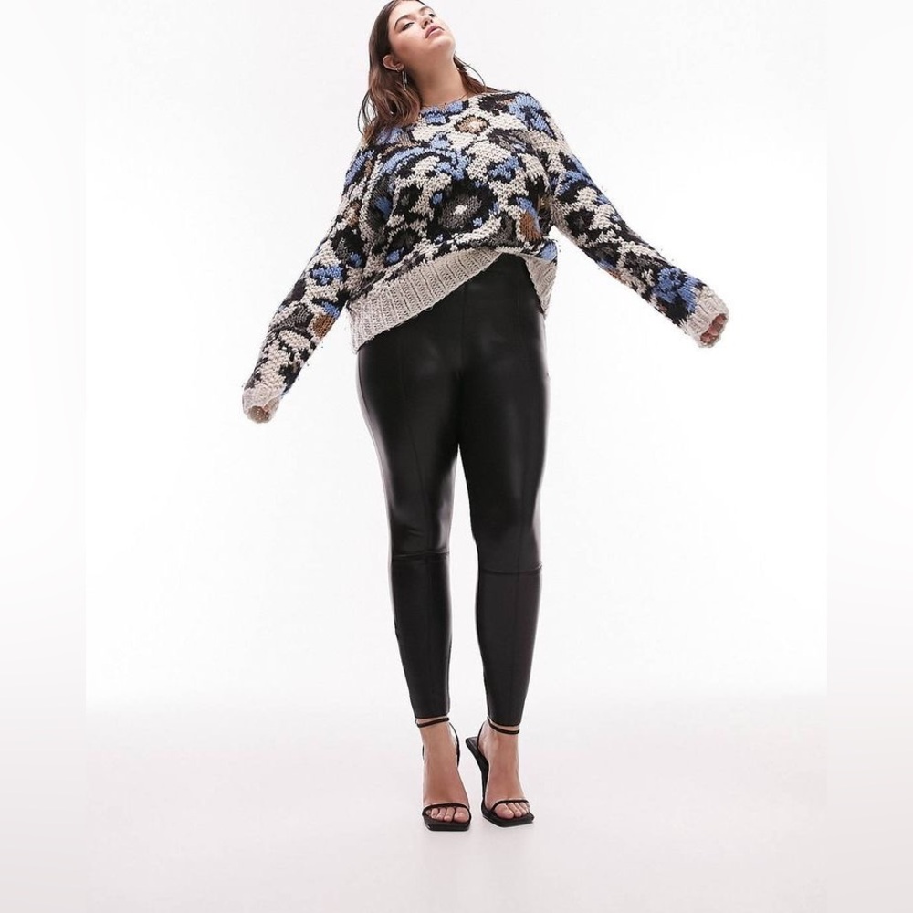 ASOS Curve Faux Leather Leggings 14